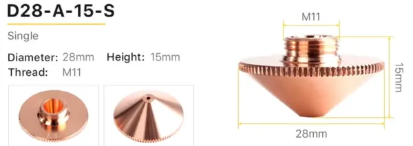 Imagem 2 do produto Bico Simples 1,5S 28mm - LASER ,Bico Simples 1,5S 28mm - LASER